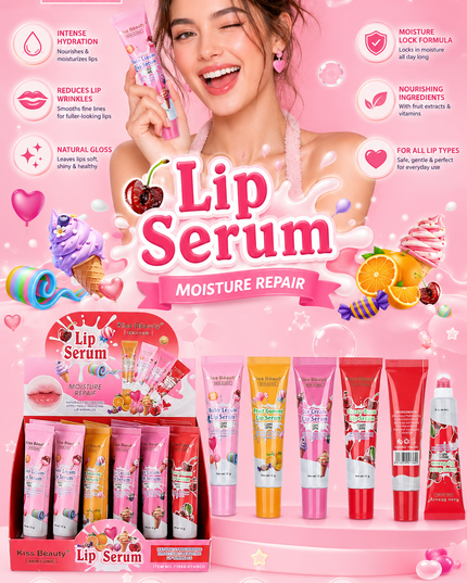 LIP SERUM KISS BEAUTY - FRUITS  ( #71884-07ABCD)