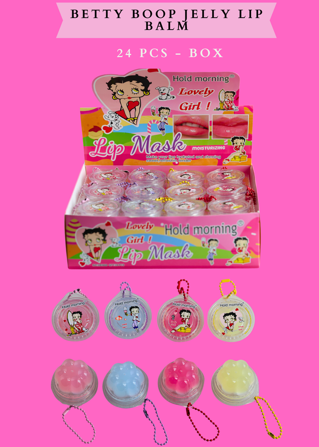 LIP MASK KEYCHAIN BETTY 24 PCS BOX ( HB5668)