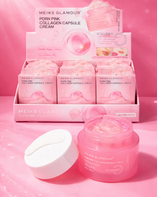 Cream PDRN - collagen capsule pink box - 12 pcs box