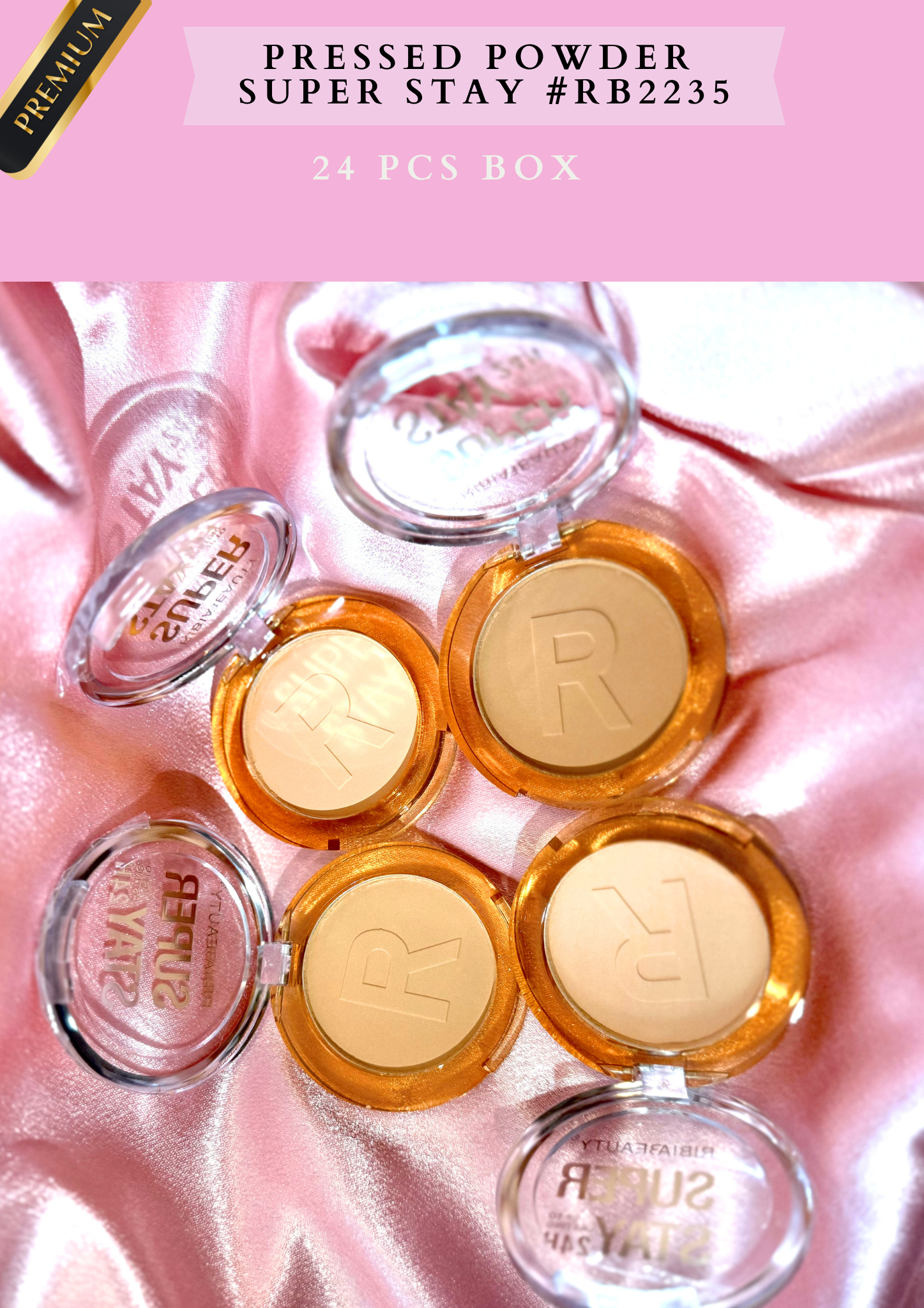 PRESSED POWDER SUPER STAY # RB2235 ( 24 PCS BOX))
