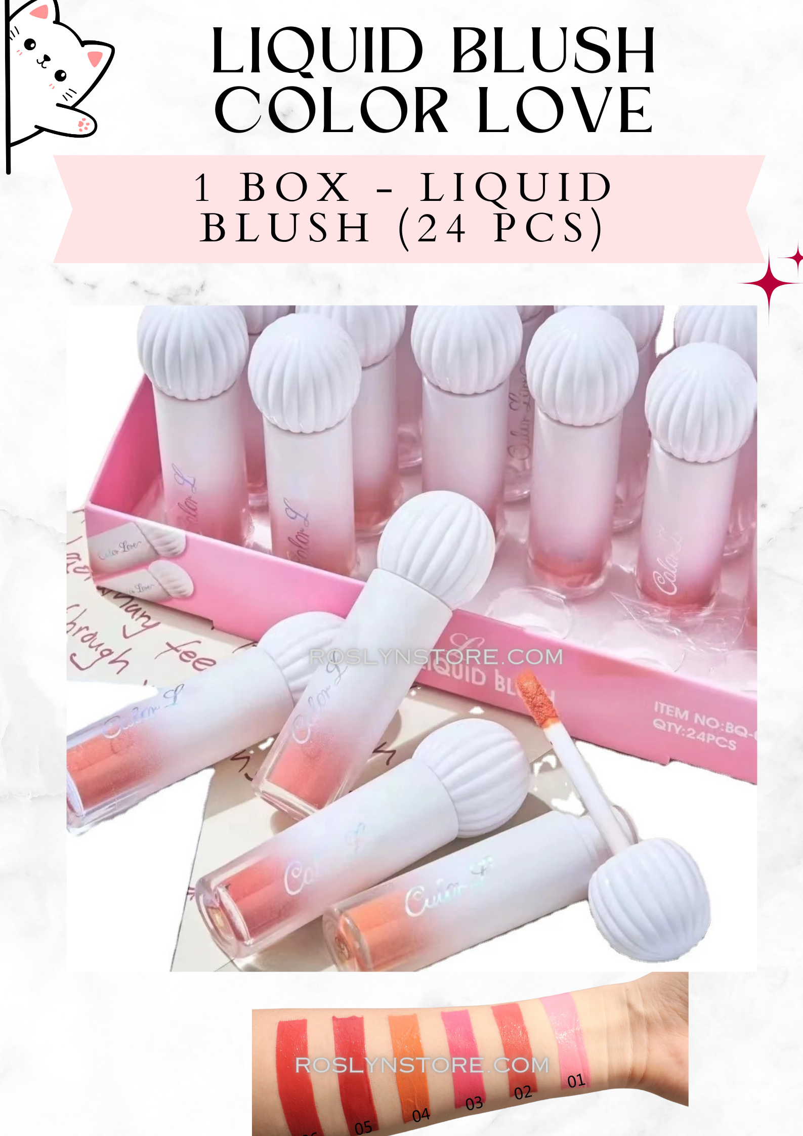 LIQUID BLUSH - COLOR LOVE 24 pieces