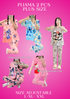 PIJAMAS KAWAII- TALLA PLUS- (2 pcs Pijama ) (M-L-Xxl )adjustable size1 Pijama $10 / buy 3 price is $8 per each Pijama - Adjustable size ( S- M-L)