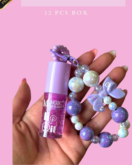 KEYCHAIN LIPGLOSS MAGIC YOUR LIFE MODEL #LC527 -(12 PCS BOX)