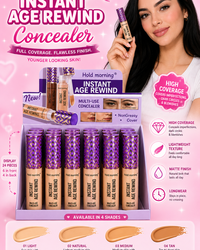 CONCEALER HOLD MORNING - HF0101 - (24 pcs box)- purple box