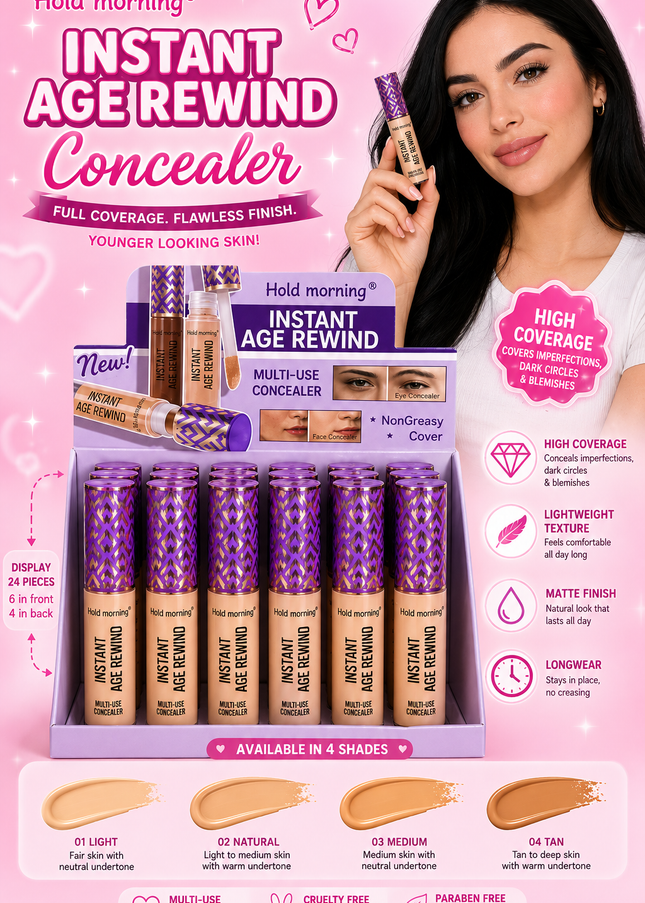 CONCEALER HOLD MORNING - HF0101 - (24 pcs box)- purple box