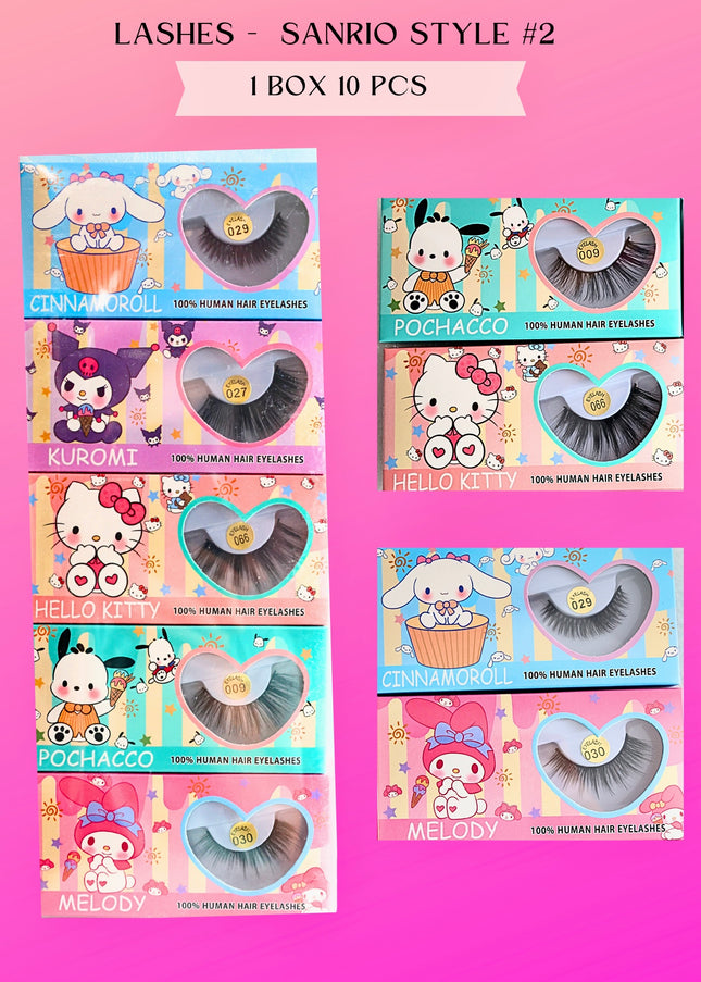 LASHES - SANRIO STYLE #2- BOX 10 PCS