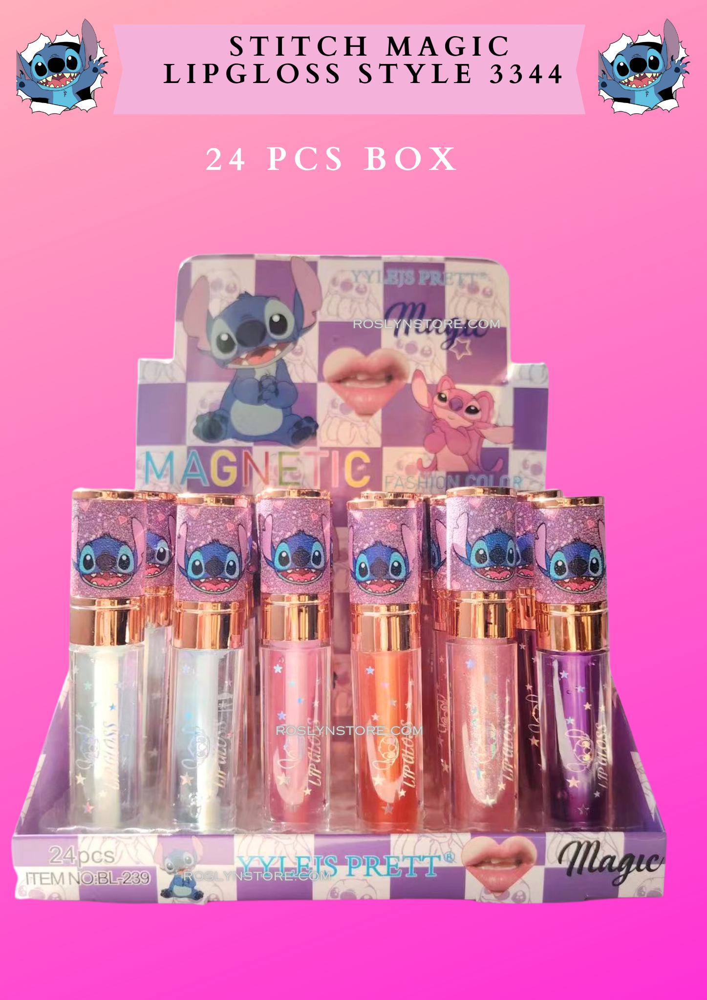 STITCH MAGIC LIPGLOSS STYLE 3344 (24 pcs box)