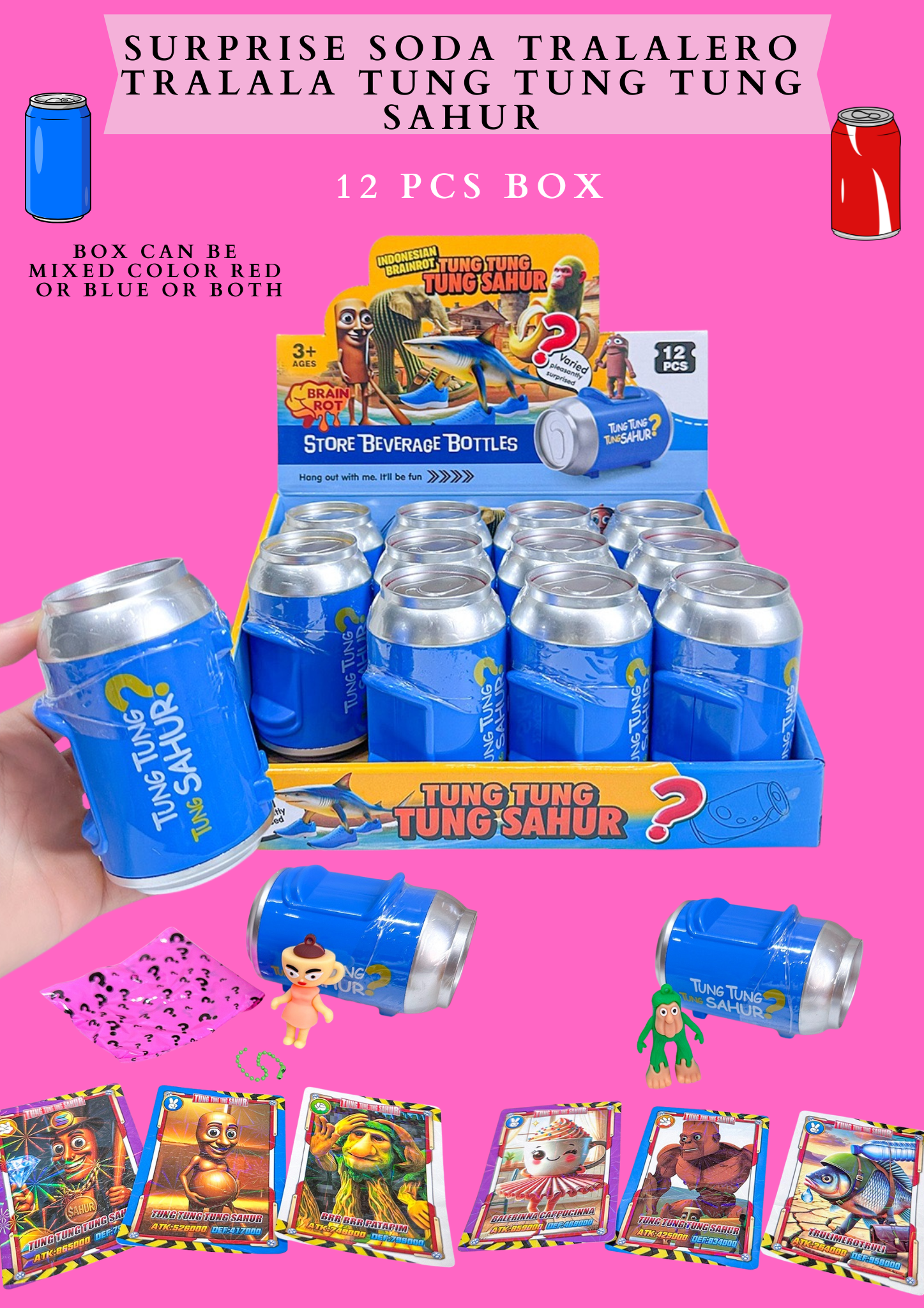 SURPRISE SODA -TRALALERO TRALALA- IA SAHUR 12 PCS BOX