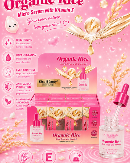 KISS BEAUTY SERUK RICE 12 pcs box