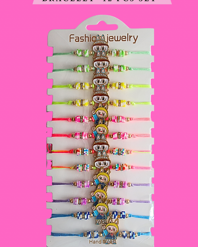 LABUBU BRACELET - 12 PCS SET