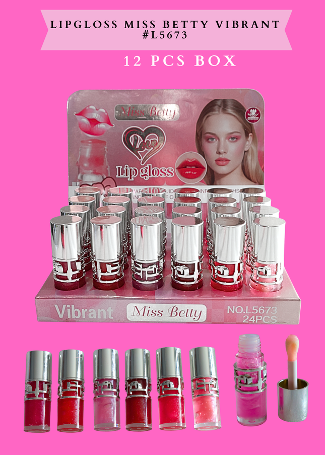 LIPGLOSS MISS BETTY VIBRANT #L L5673 (12 PCS BOX)
