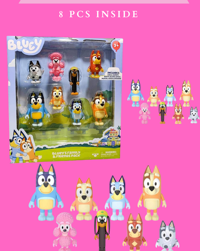 Bluey toys for kids -Gift box