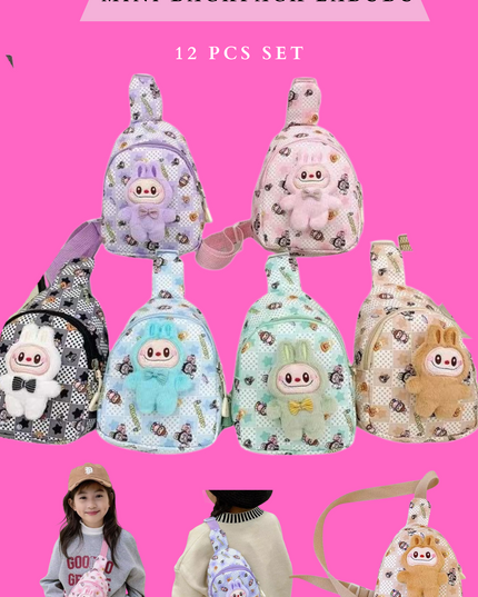 MINI BACKPACK LABU #SR9965722  - (12 PCS SET)