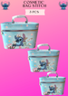 COSMETIC BAG 3 PCS #3 -stitcht (#12909)