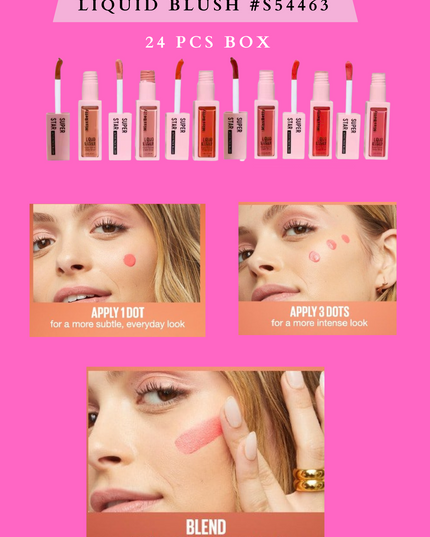 24 PCS BOX LIQUID BLUSH #S54463 SUPER STAR - MISS BETTY (24 pcs box)