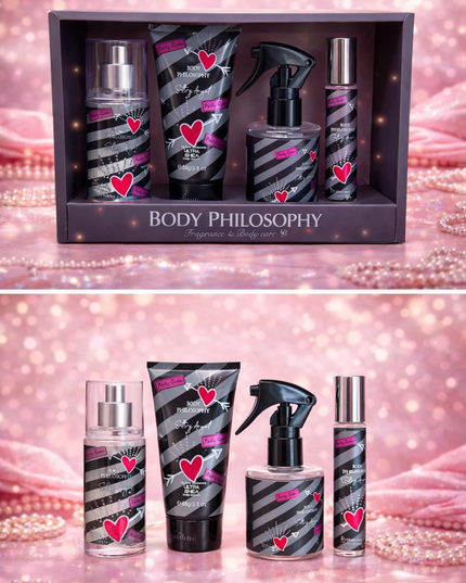 SET PERFUME with gift box - 4  pcs - black - SULTRY ANGEL