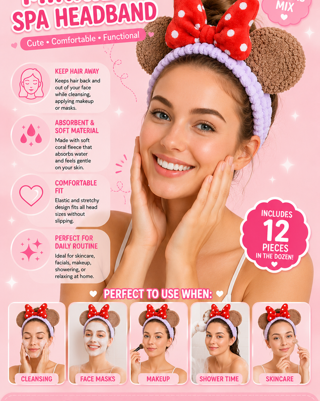HEADBAND MINIE - 12 pcs pack ( #A20)