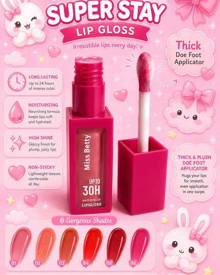 SUPER STAY LIPGLOSS MISS Betty  24 pcs box - #L5473