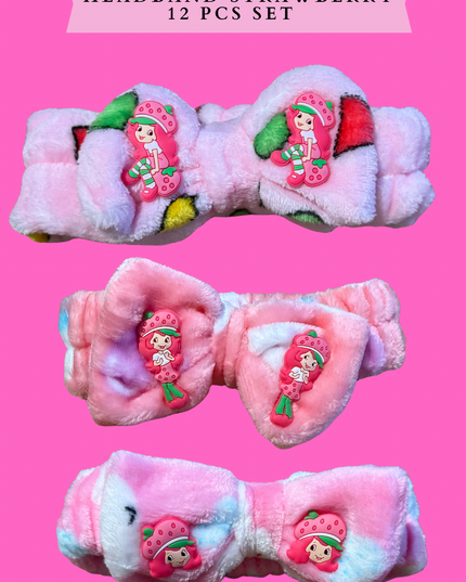 Headband Strawberry (12 pcs per set)