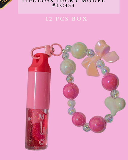 KEYCHAIN LIPGLOSS MAGIC YOUR LIFE MODEL #LC433 -(12 PCS BOX)