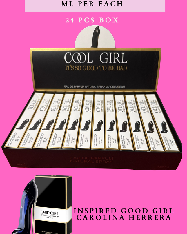 Cool girl travel size 35 ml per each -24 pcs box