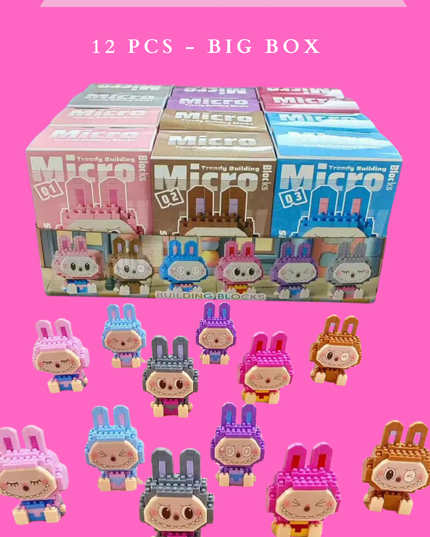 BLIND BOX FRIENDS BLOCKS FOR GIRLS & BOYS 12 PCS - BIG BOX