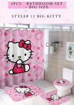 4pcs Bathroom Set - Dotted Pattern
Shower Curtain with Hooks, Water Repellent & Non-slip Rug, Toilet Cover Mat, Super Absorbent Bath Mat