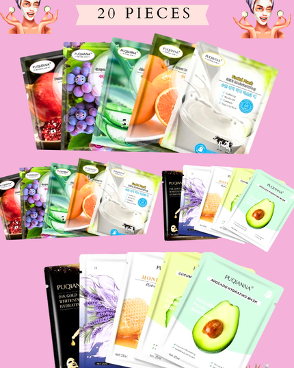 FACE MASK SET - 20 pieces set
