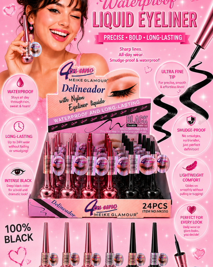 MEIKE GLAMOUR BLACK EYELINER - #MK550
