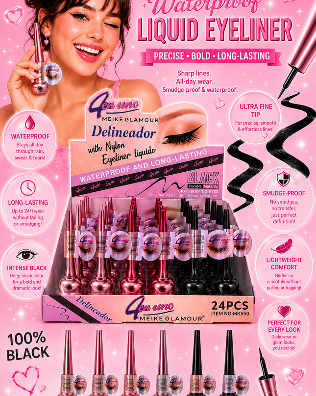 MEIKE GLAMOUR BLACK EYELINER - #MK550