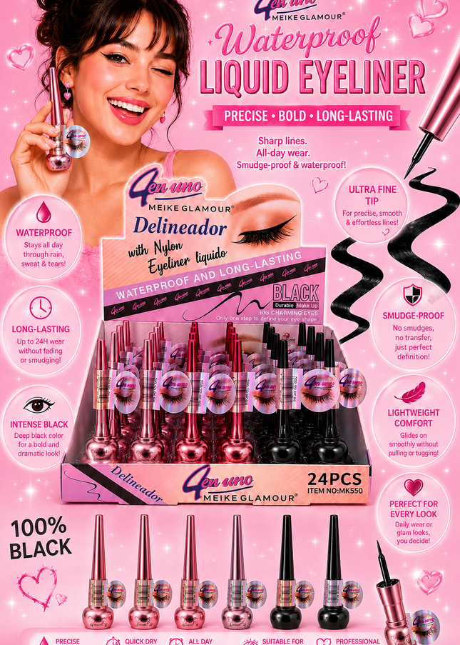 MEIKE GLAMOUR BLACK EYELINER - #MK550