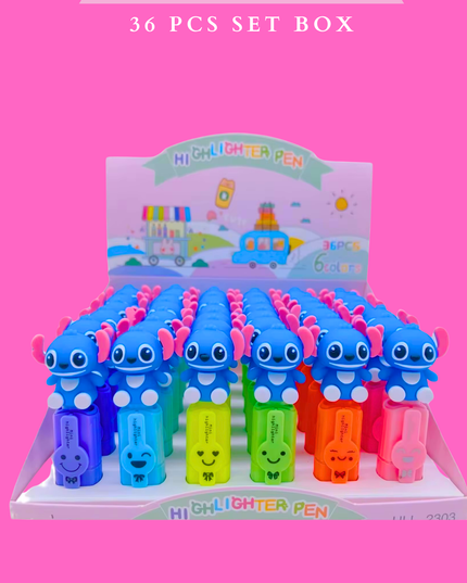 HIGLIGHTER BLUE KITTY - 36 PCS SET BOX