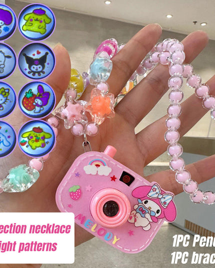 SANRIO NECKLACE, BRACELET & PROJECTION CAMERA -12 PCS SET