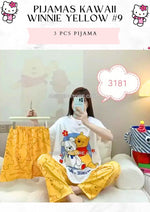 PIJAMAS KAWAII- Pajamas- (3 pcs Pijama ) 1 Pijama $10 / buy 3 price is $8 per each Pijama - Adjustable size ( S- M-L)