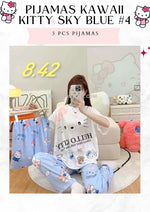 PIJAMAS KAWAII- Pajamas- (3 pcs Pijama ) 1 Pijama $10 / buy 3 price is $8 per each Pijama - Adjustable size ( S- M-L)