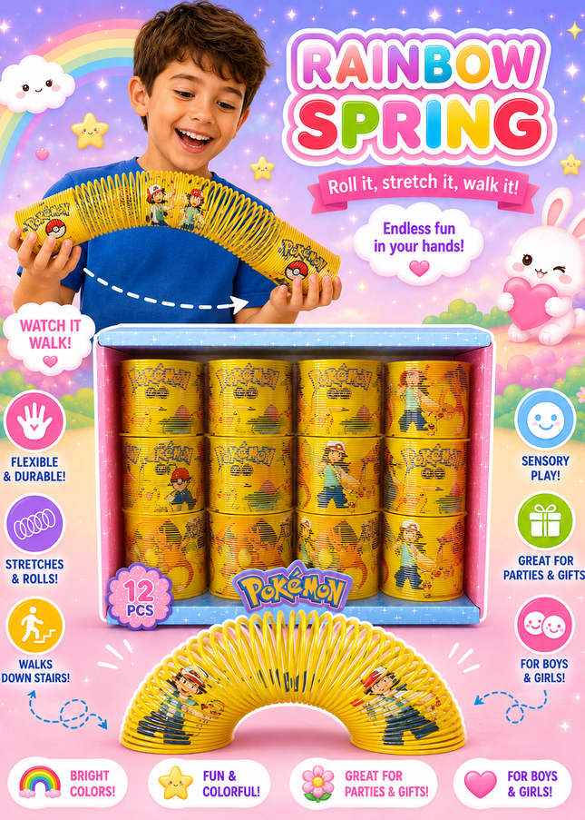 Slinky pokemon- 12 pcs box