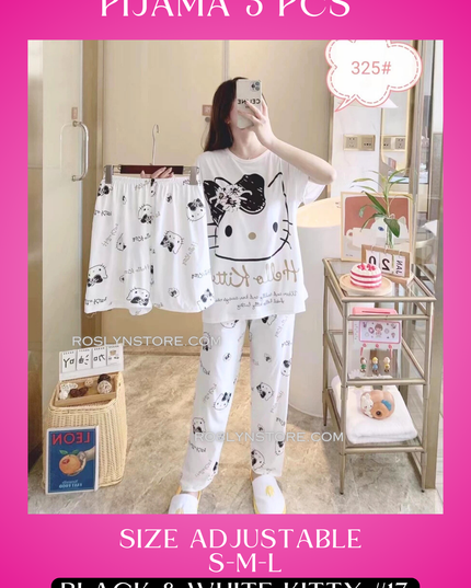 PIJAMAS KAWAII- Pajamas kawaii- (3 pcs Pijama ) (S-M-L) adjustable size1 Pijama $10 / buy 3 price is $8 per each Pijama - Adjustable size ( S- M-L)