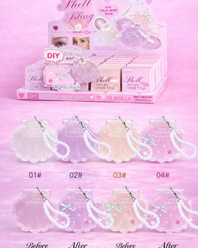 Olibolla DIY HIGLIGHTER- create your our style - 24 pcs box (#LA-H322)