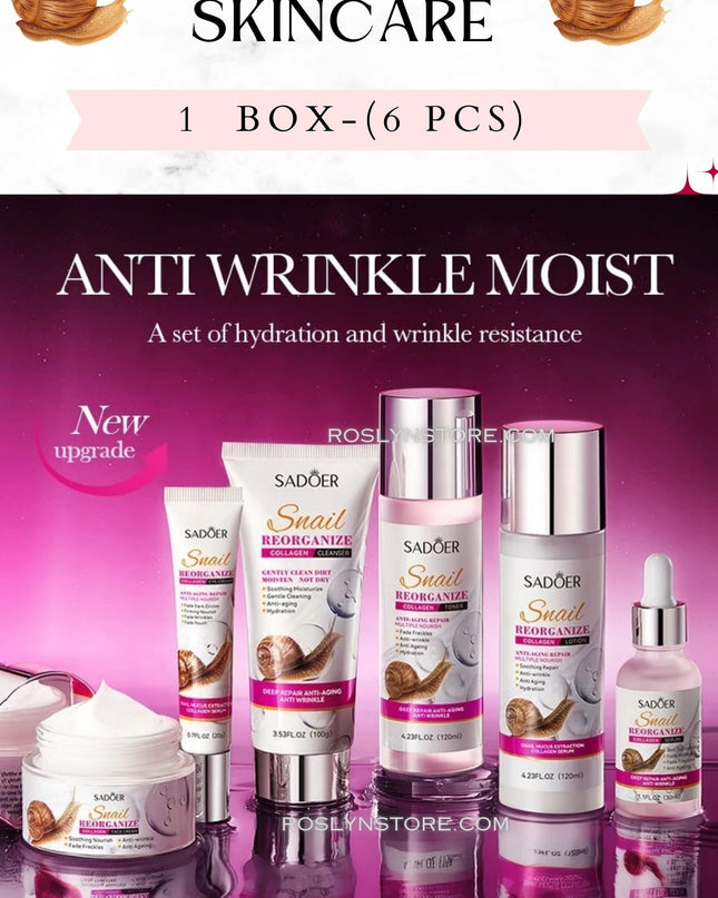 SADOER-SNAIL SET SKINCARE- 6 pcs per box