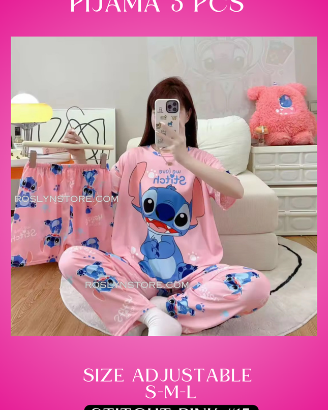 PIJAMAS KAWAII- Pajamas kawaii- (3 pcs Pijama ) (S-M-L) adjustable size1 Pijama $10 / buy 3 price is $8 per each Pijama - Adjustable size ( S- M-L)