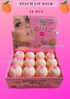 PEACH - LIP BALM - 24 pcs