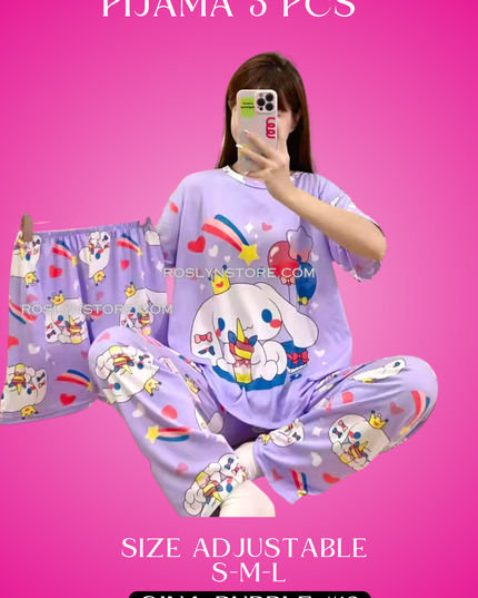 PIJAMAS KAWAII- Pajamas kawaii- (3 pcs Pijama ) (S-M-L) adjustable size1 Pijama $10 / buy 3 price is $8 per each Pijama - Adjustable size ( S- M-L)