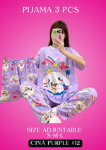 PIJAMAS KAWAII- Pajamas kawaii- (3 pcs Pijama ) (S-M-L) adjustable size1 Pijama $10 / buy 3 price is $8 per each Pijama - Adjustable size ( S- M-L)