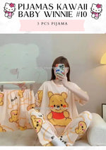 PIJAMAS KAWAII- Pajamas- (3 pcs Pijama ) 1 Pijama $10 / buy 3 price is $8 per each Pijama - Adjustable size ( S- M-L)