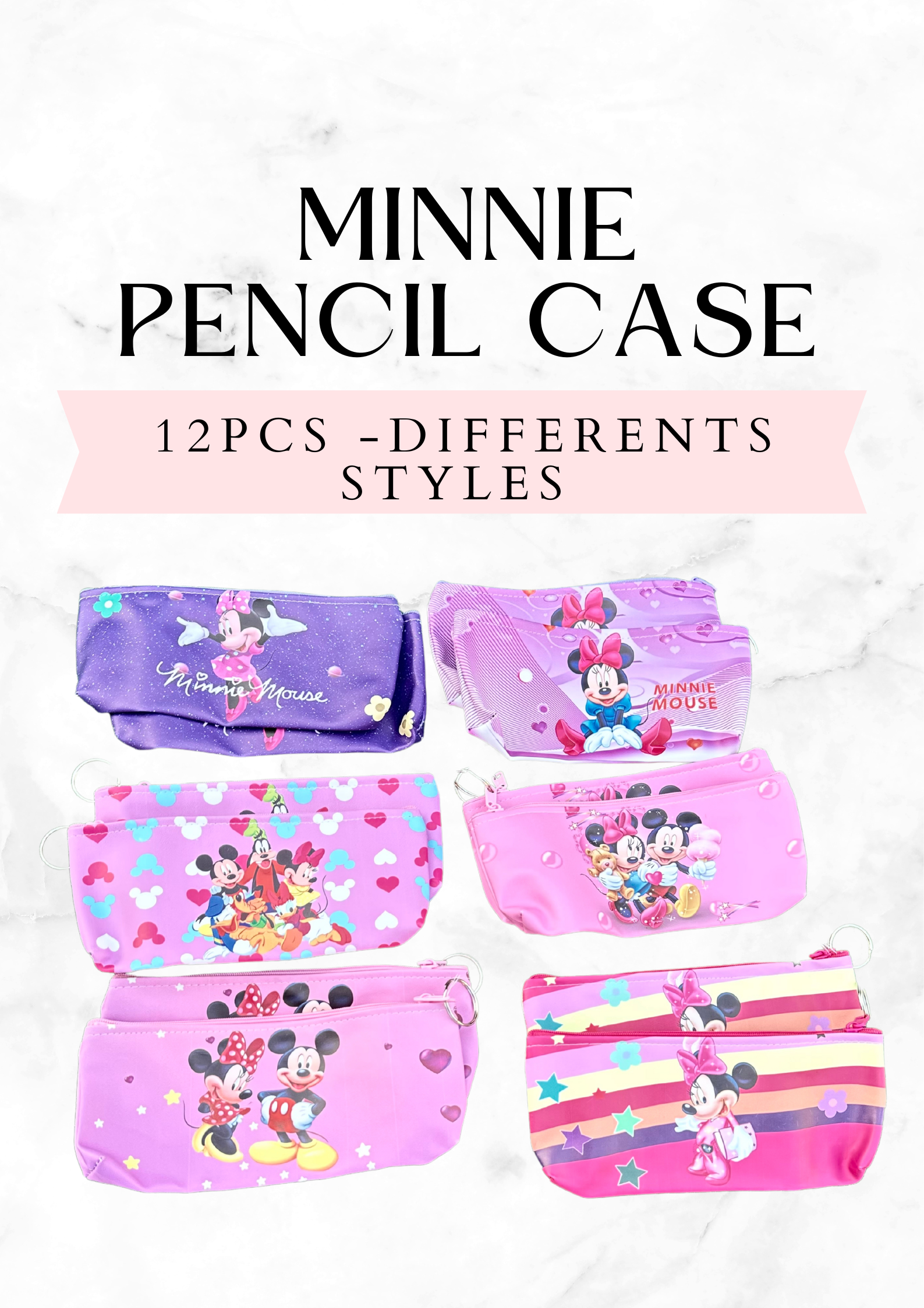 Mickey pencil case - 12pcs (wholesale)