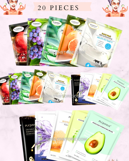 FACE MASK SET - 20 pieces
