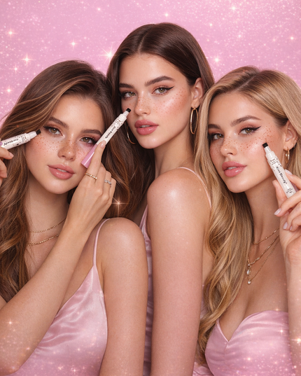 KISS BEAUTY 2 in 1 FRECKLE STAMP & EYELINER black - WATERPROOF- 24 PCS BOX (3colors freckle stamp)