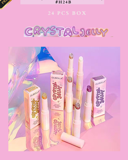CRYSTAL GLAZE JELLY 3 IN 1 ( LIPS, CHEEKS & EYES) # H24B (24 PCS BOX)