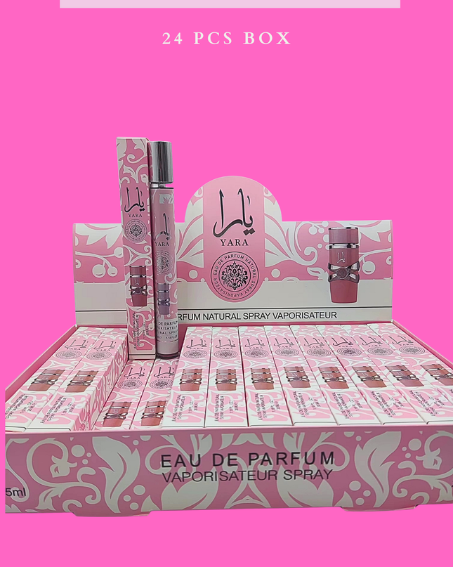 YARA low pink TRAVEL SIZE 35 ML PER EACH-  24 PCS BOX