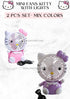 MINI FANS KITTY WITH LIGHTS  - 2 pcs SET